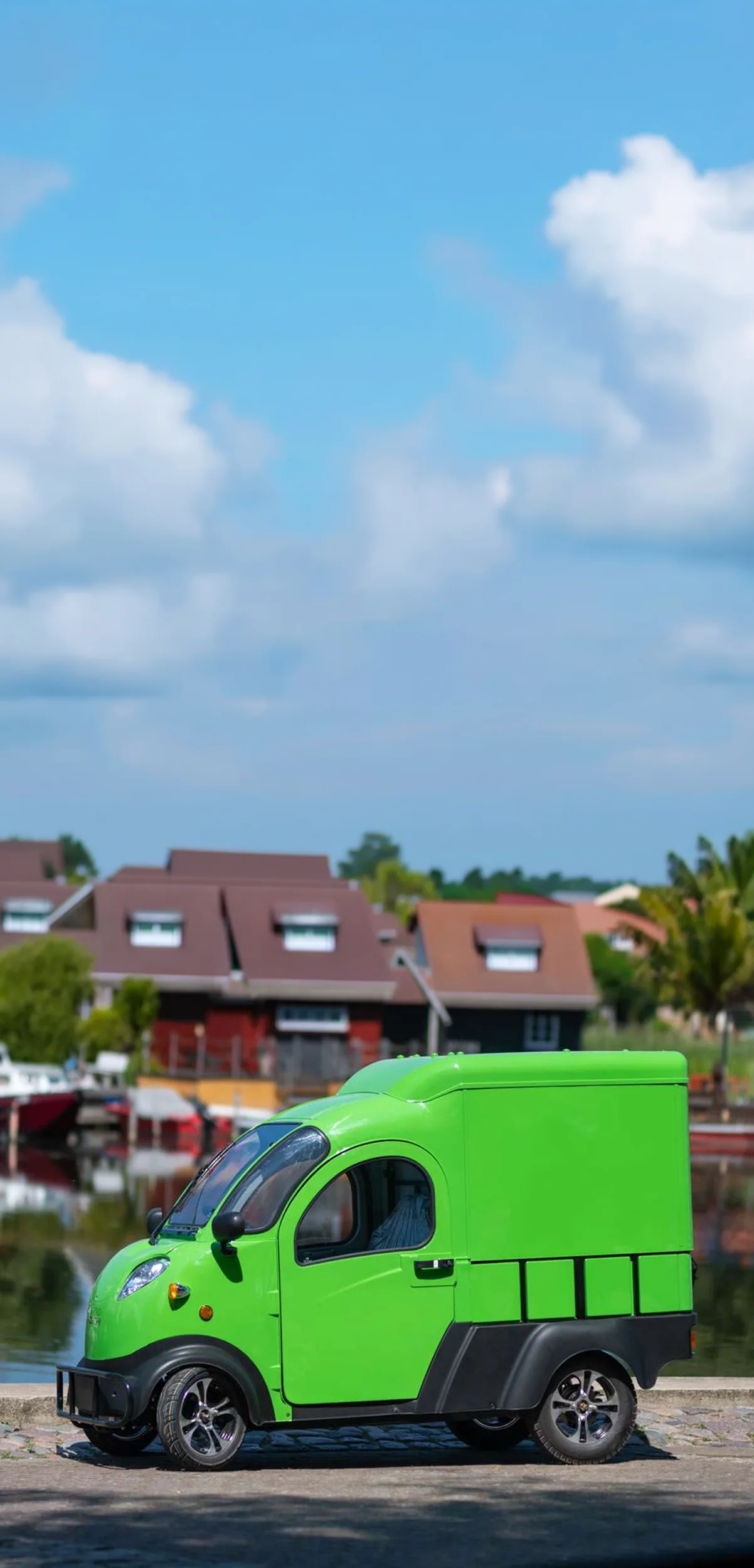 GREEN-SPEED-Fahrzeuge als visuelle Einführung in die Startseite